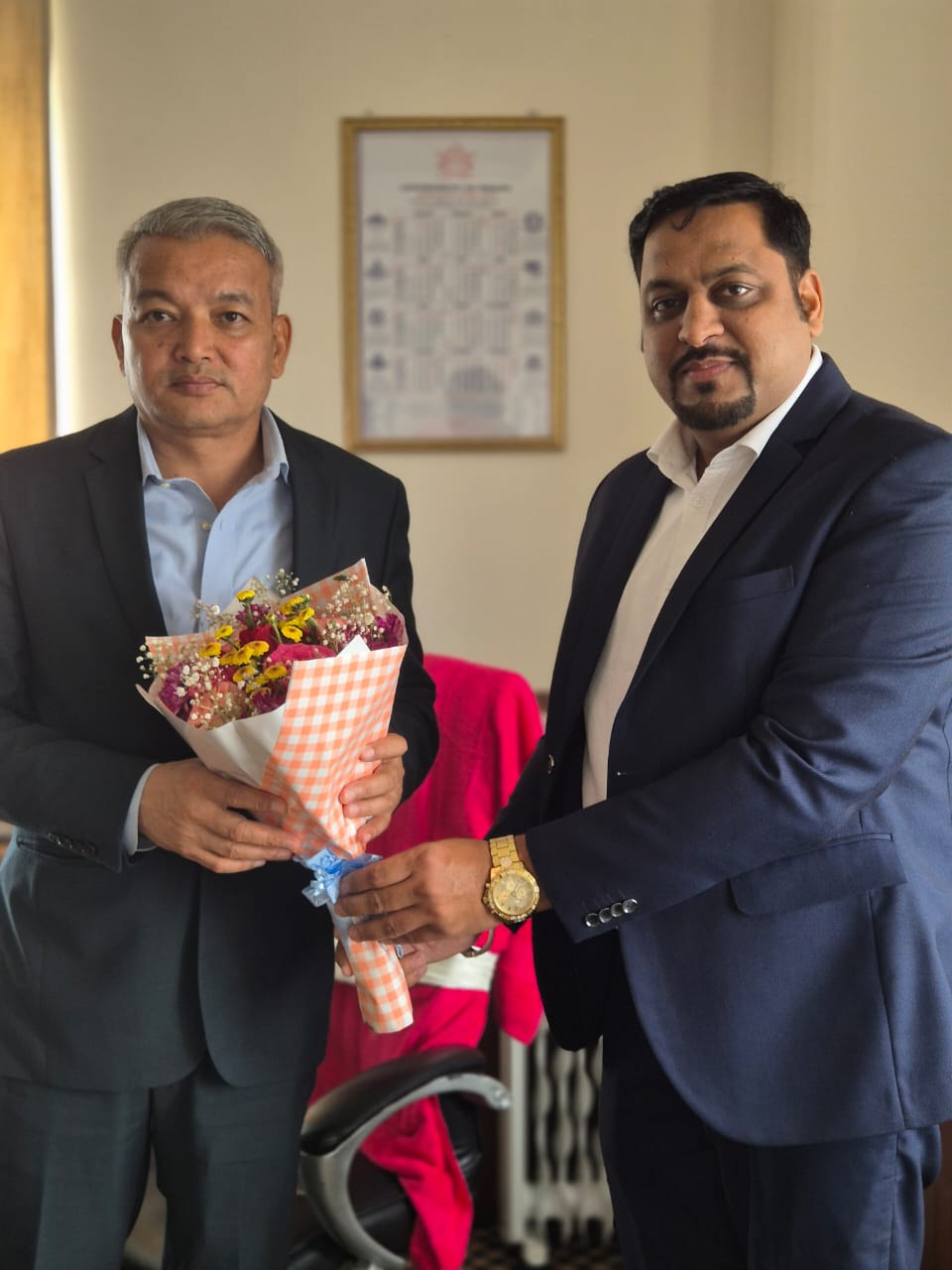 Glimpse of Meeting with Minister of Education of Sikkim Shri. Raju Basnet